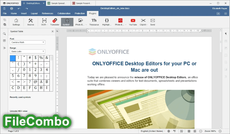 ONLYOFFICE 7.4.1.36 download the new for windows