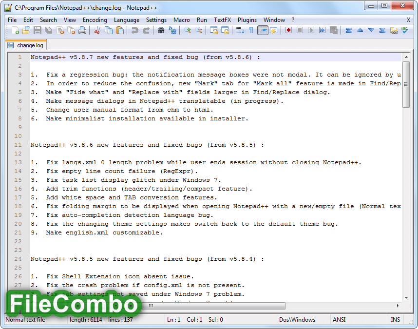 Download Notepad++ 8.6.4 (64bit) Free